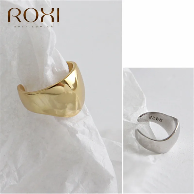 Серьги ROXI из стерлингового серебра 925 пробы для женщин, уникальные серьги без пирсинга, серьги для ушей, минималистичные гладкие серьги для лица, ювелирные изделия