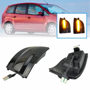 

LED Turn Signal Light Dynamic Side Wing Rearview Mirror Sequential Blinker For Ford Focus 2 C-MAX 2003 2004 2005 2006 2007
