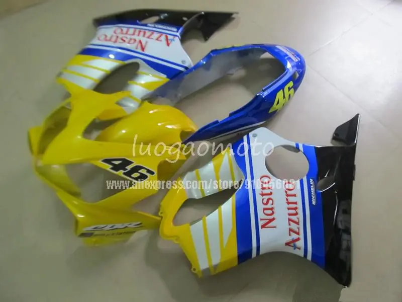 Комплект обтекателей для HONDA CBR600F4i 2004 2005 2006 2007 желтые Обтекатели CBR600 F4i 04 05 06 07