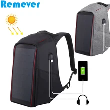 Походный рюкзак сумки двойные сумки на плечо с солнечной панелью 12W 5V 2.1A USB зарядное устройство для телефонов планшетов