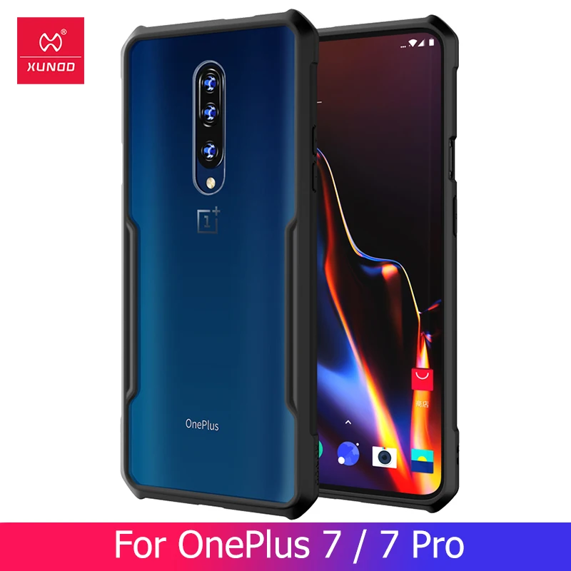 Чехол для Oneplus 7 Pro прозрачный защитный чехол Xundd бампер с кольцом Kictick 1 + Pro|Бамперы|