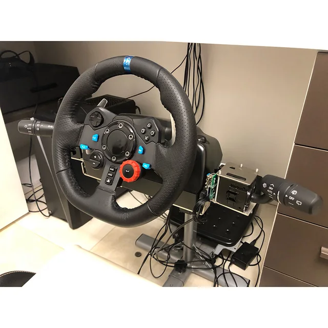 Racing Simulator Steering Wheel Turning Headlights for G29 G27 T300 For  Euro/American Truck Game Exploration Version