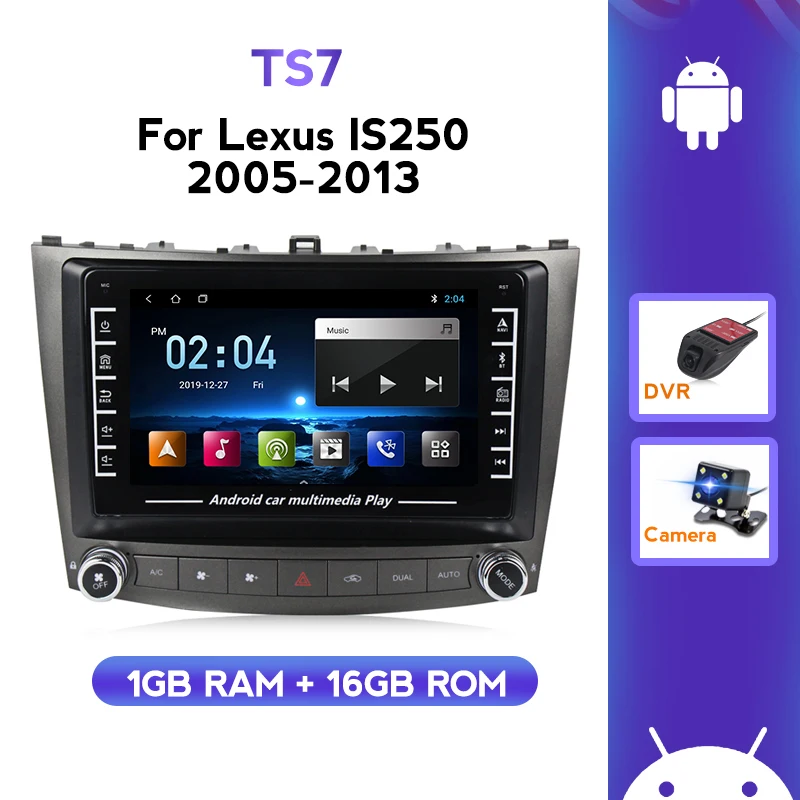 2 DIn автомобильный DVD плеер для Lexus IS250 IS300 IS200 IS220 IS350 2005 2006 2007 2008 2009 - 2012 IPS головное