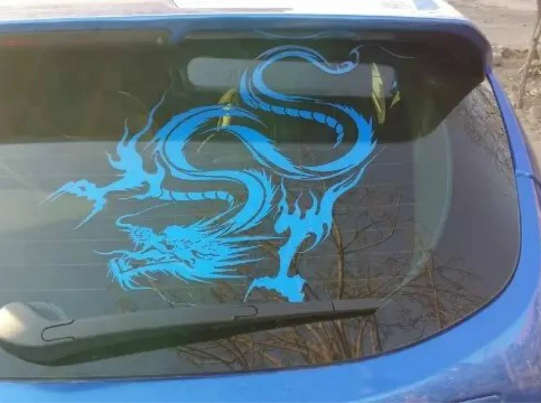 

50cm Giant Dragon Totem Engine Car Stickers Car Body Car Styling Removable Waterproof Stickers