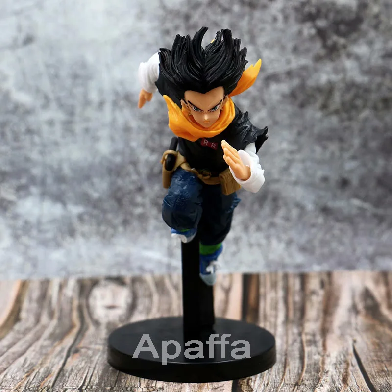 Dragon Ball Z Android 17 экшн-Фигурки игрушки посыпать Ver. DBZ Goku Fighter Lazuli ПВХ Коллекция Модель 17 см подарок