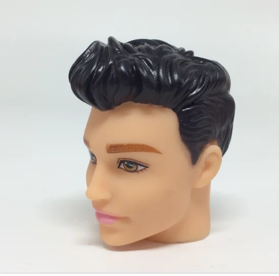 3D глаза черные коричневые волосы Boyfriend кукла мужского пола голова принца для Кена кукла для Boyfriend кукла аксессуары - Color: 1