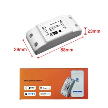 

10A Wireless Smart WiFi Switch Universal Breaker Smart Life APP Portable Remote Control Timing Smart Home Alexa Voice Control
