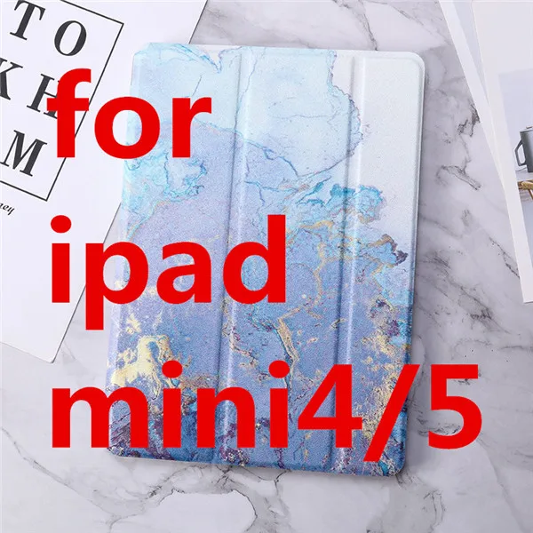 Для iPad 2/3/4 iPad Air/Air 2 мраморный узор силиконовый чехол s для iPad 9,7 Pro 10,5 iPad Air 3 Mini 123 Mini 4 5 Чехол - Цвет: blue