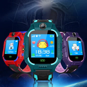 

Anti-Lost Children Smart Watch Camera Lighting Touch Screen SOS Call LBS Tracking Location Finder Kids Baby Smart Watch