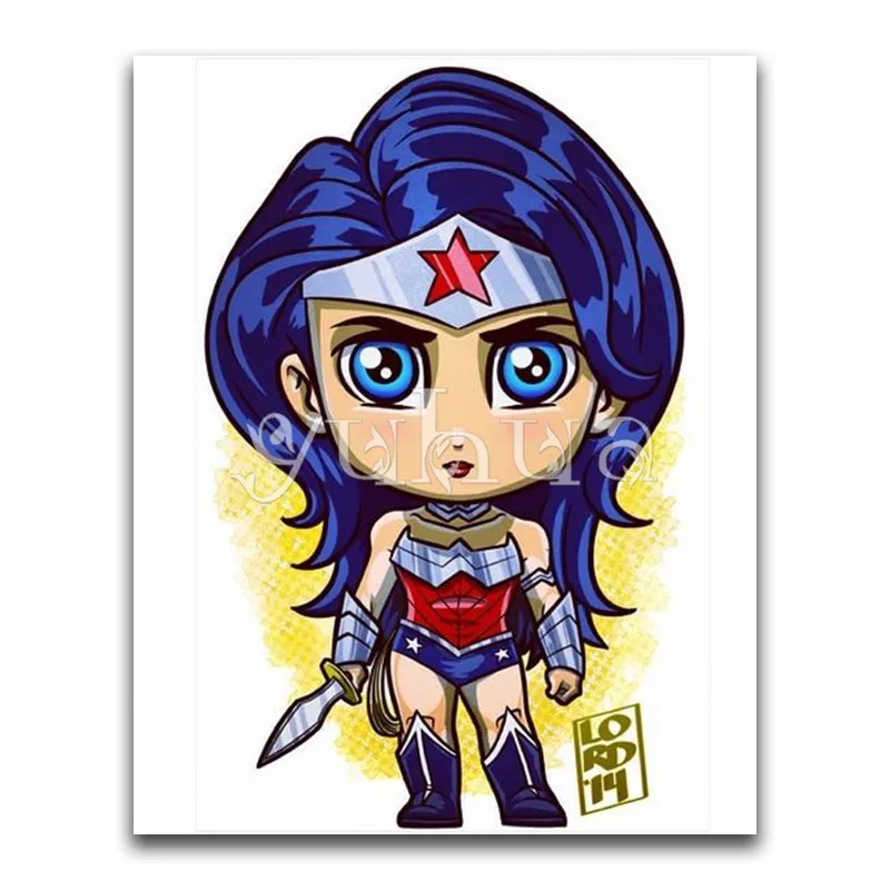 5D алмазная живопись мультфильм Marvel DC super hero Goku полная квадратная Алмазная вышивка крестиком полная круглая Алмазная мозаика распродажа - Цвет: 9