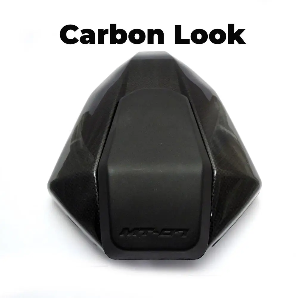 KEMiMOTO крышка капота заднего сиденья мотоцикла для YAMAHA MT07 FZ07 FZ-07 MT 07 окрашенный углеродный вид - Цвет: Carbon Look