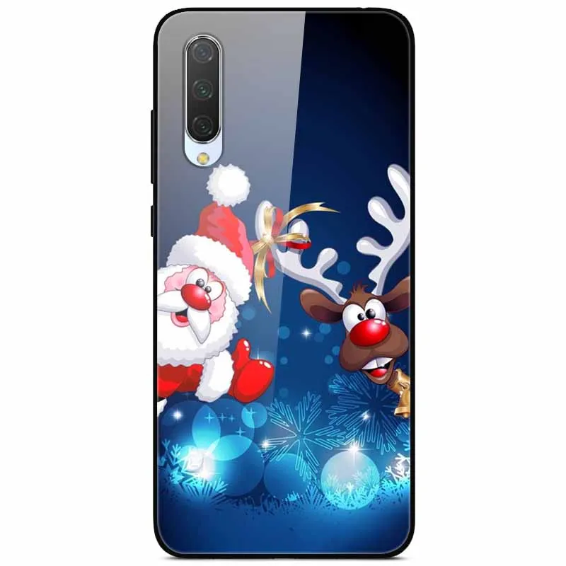 Рождественский чехол для Xiaomi mi 9 Lite чехол из закаленного стекла, жесткий чехлы для телефона для Xiaomi mi 9 чехол mi 9 SE чехол для Xio mi 9T Pro