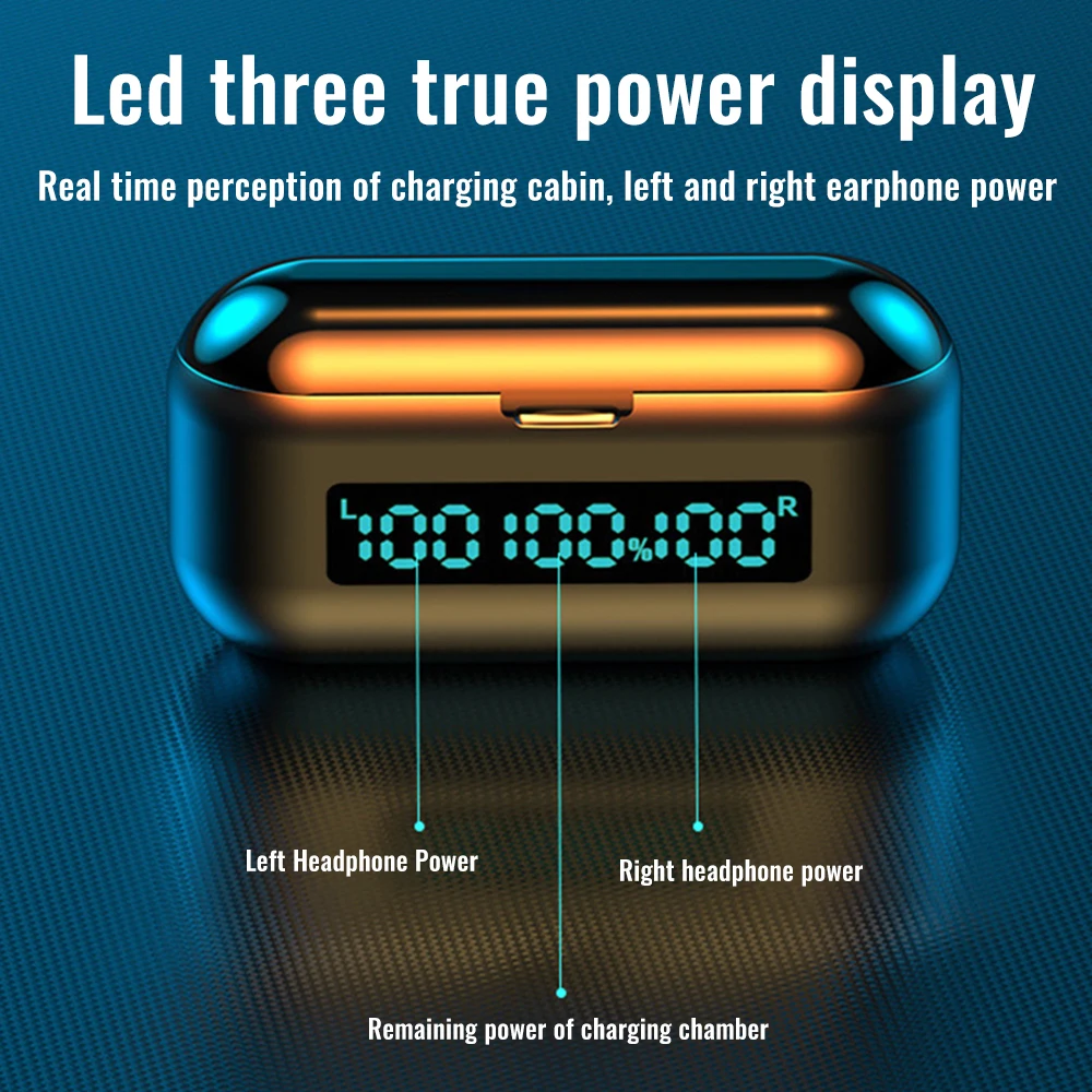 For Android Phone Mini Wireless Bluetooth Earphone In Ear Touch Control Earbuds Stereo Bass Gaming Headset Wired Headphones
