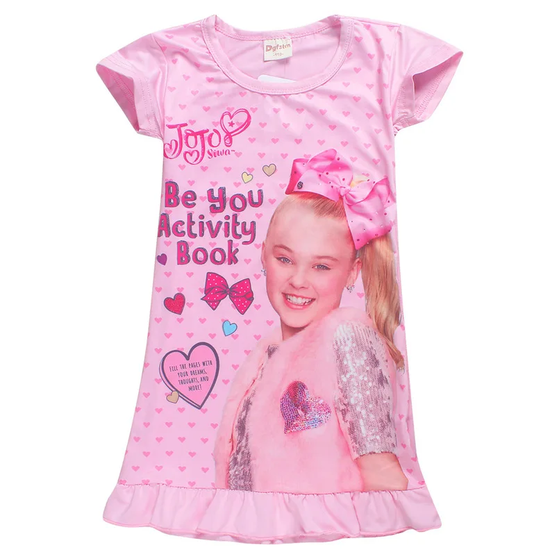 Jojo Siwa/новые рождественские футболки для маленьких мальчиков и девочек, детские хлопковые футболки с рождественским узором, футболки с Санта-Клаусом, летние топы для детей 6-14 лет