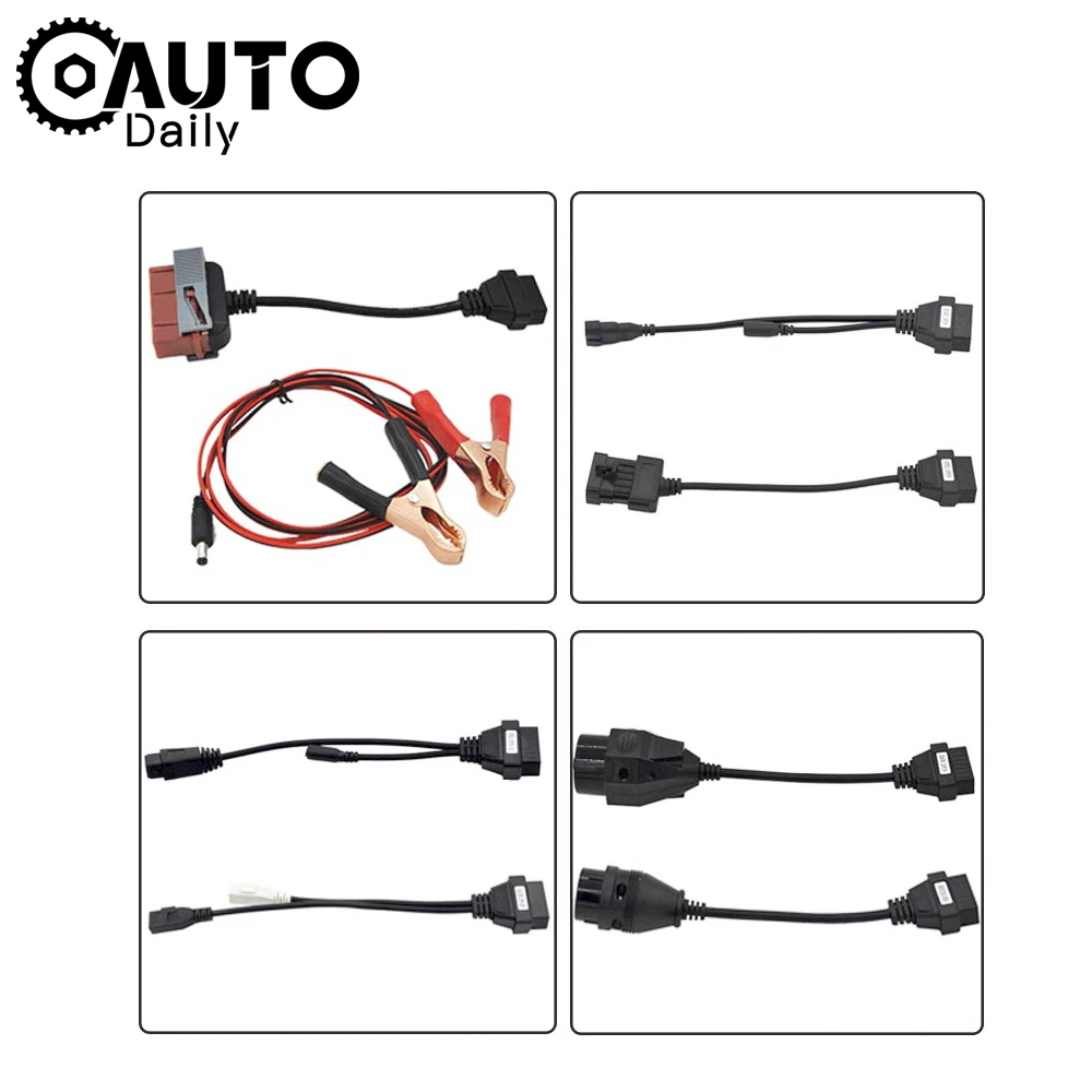 Кабели OBD2 полный комплект 8 шт. автомобильных кабелей для автомобиля VD TCS CDP Pro Plus