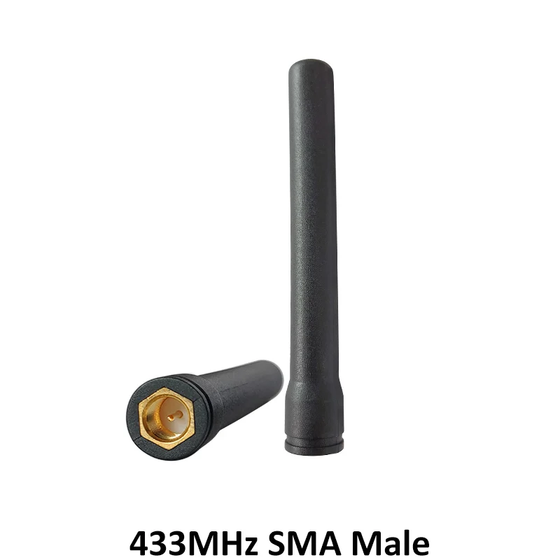 2 шт 433MHz Антенна 3dbi SMA разъем 433 mhz antena резиновая антенна для беспроводного гидрометра гасметр Lorawan Emeter