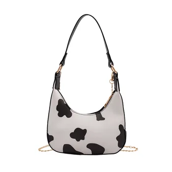 

Women Handbags Fashion Cow pattern Shoulder Bag For Ladies Wild Women Bag Classic Crescent Bag Casual Tote Women Messenger Bags