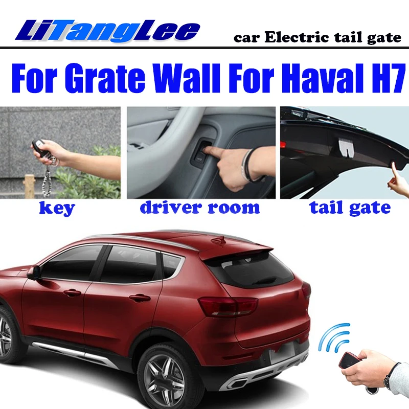 

LiTangLee Car Electric Tail Gate Lift Tailgate Assist System For Grate Wall For Haval H7 2015~2021 Remote Control Trunk Lid