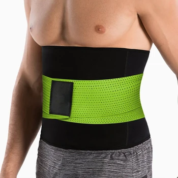 

2020 Men's Hot Neoprene Body Shaper Waist Trainer Tummy Control Belt Sauna Slimming Strap Fitness Sweat Shapewear set Fat Burner