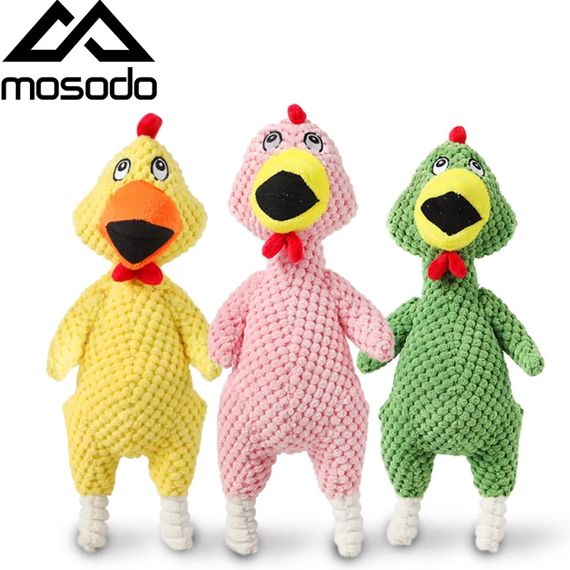 Mosodo пищалка для собак игрушки домашних животных Жевательная кричащая курица