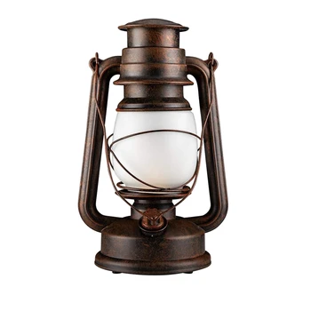 

Flame Light Vintage Lantern, Antiqued Copper Flickering 2 Lighting Mode White and Flame Effect, Battery Operated Decorative Hang