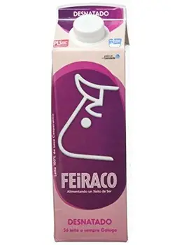

Feiraco Leche UHT Desnatada - Paquete de 6 x 1000 ml - Total: 6000 ml