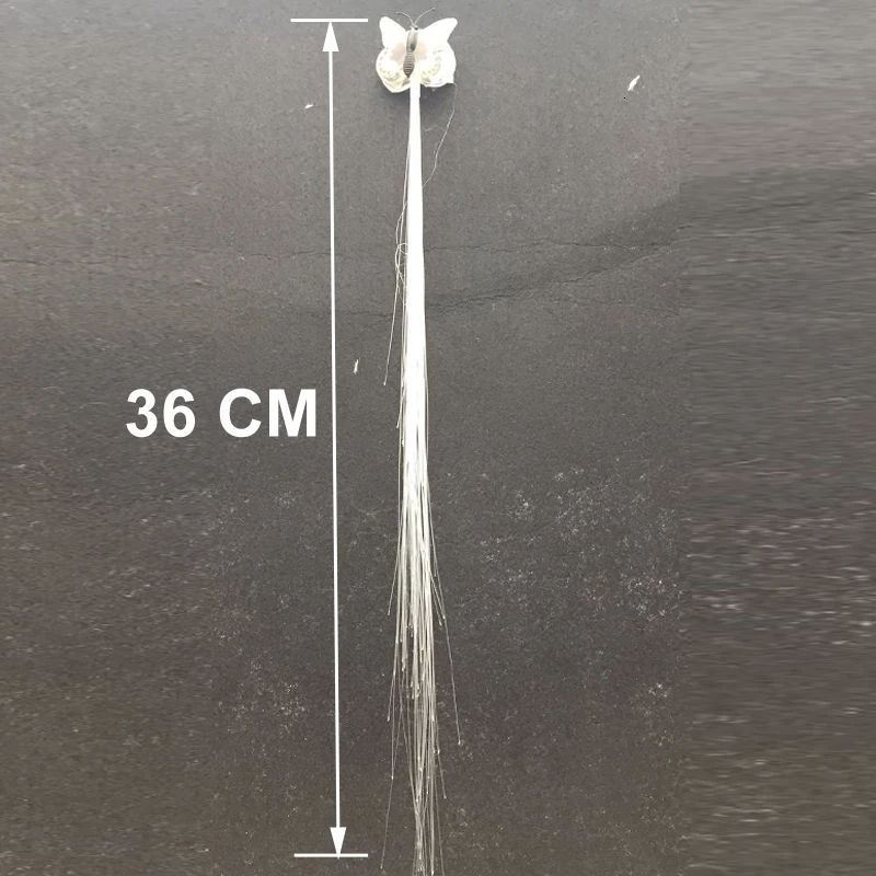 24 шт./лот, Рождество, Красочный светодиодный, Бабочка, коса, свечение, наращивание волос, новинка, украшение для свадьбы, дня рождения, вечеринки
