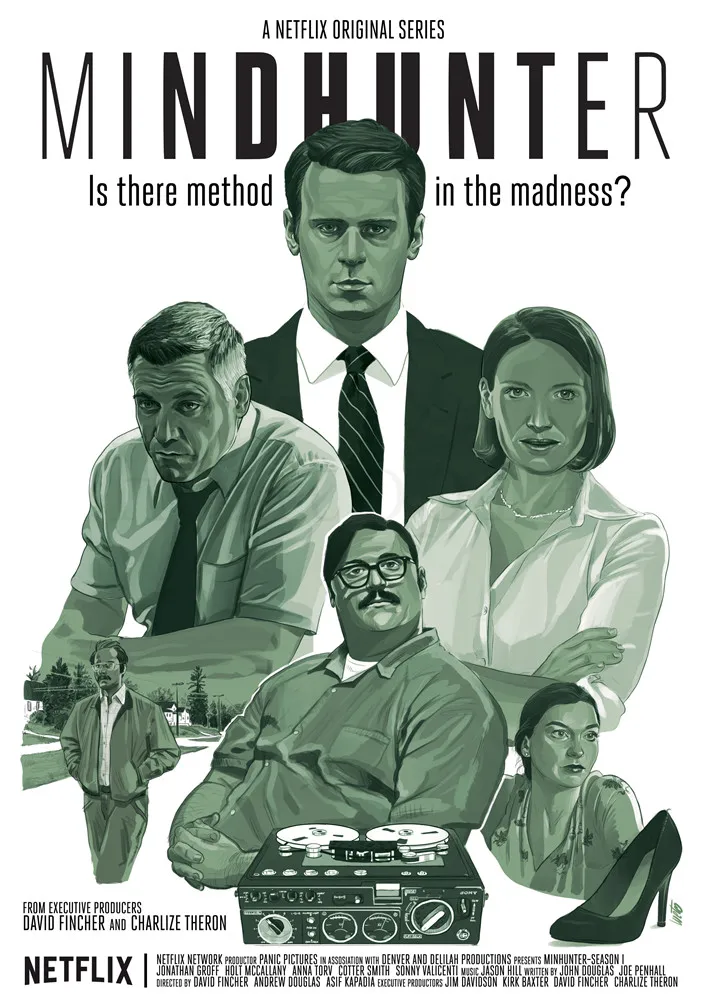 Mindhunter плакаты глянцевая бумага высокой четкости наклейки на стену украшение дома - Цвет: Серебристый