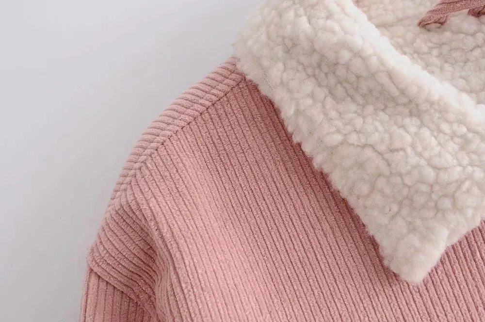 AliExpress Ebay2018 осень и зима стиль Европа и Америка женское платье Чистый хлопок Вельветовая куртка