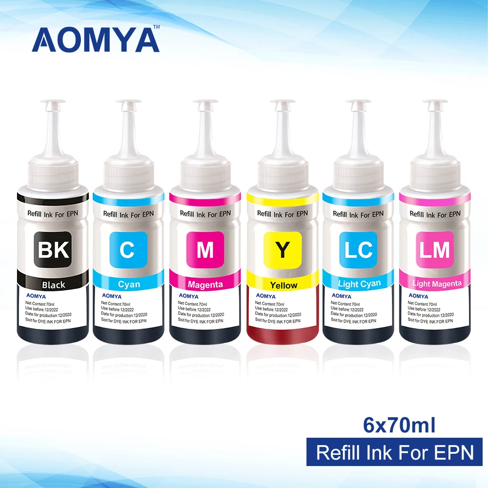 6*70ml Ink Refill Kit Compatible Epson 