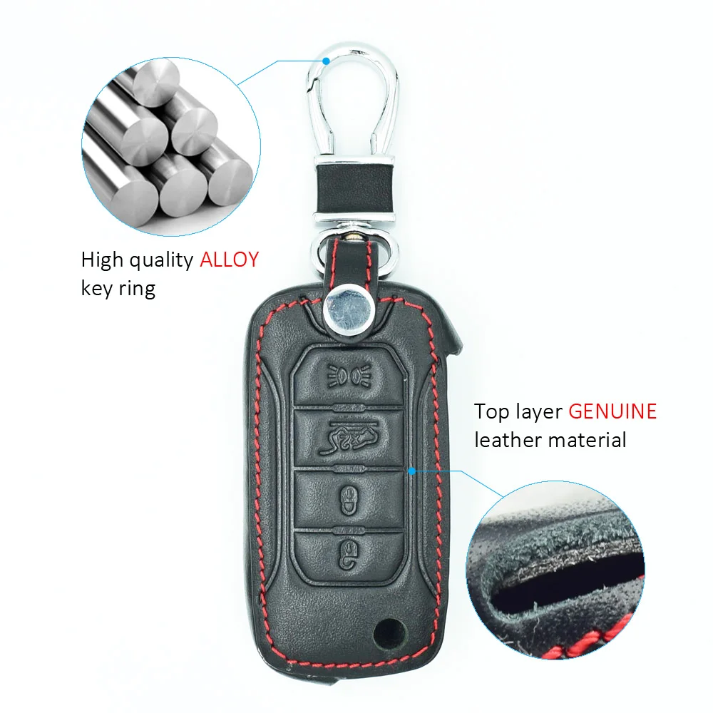 3+1B Buttons For Jeep Renegade 2015/6/7/8 Flip Remote Car Key Shell Case With Un