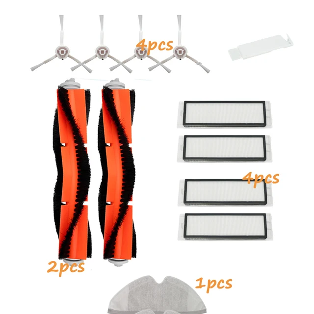 Mop Cloth Rags Water Tank Brush HEPA Filter for Xiaomi Mijia 1C 1T STYTJ01ZHM Mi Robot Vacuum Mop SKV4093GL Accessories Spare Kit 1