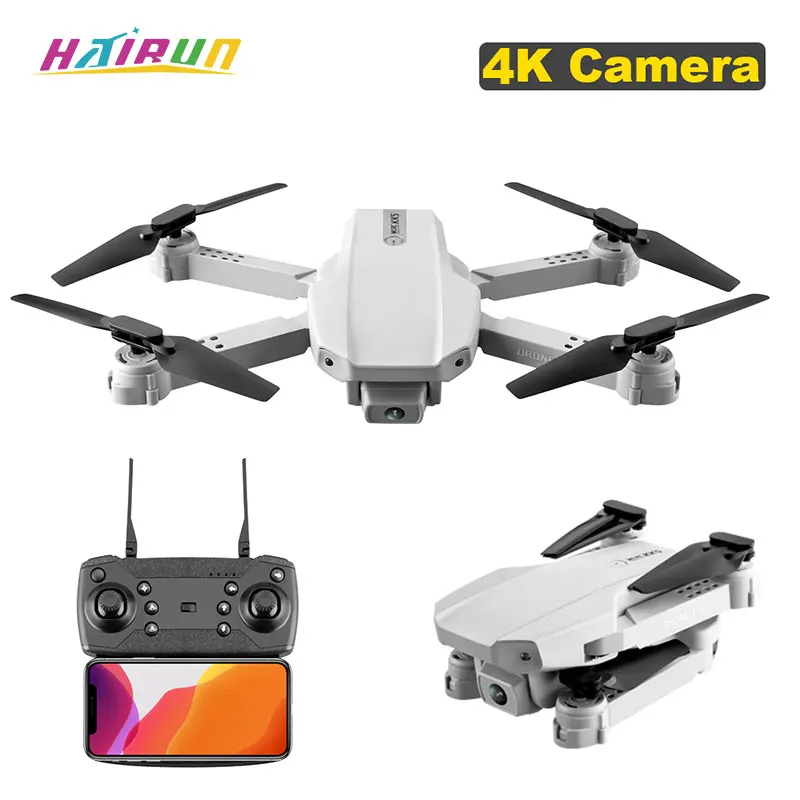 Радиоуправляемый вертолет Hairun kk5 мини-Дрон с двойной камерой 4K HD Wi-Fi Fpv возврат