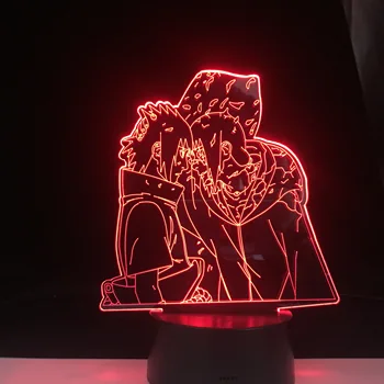 

ITACHI AND SASUKE BROTHERS 3d LED ANIME LAMP NARUTO The Japanese Anime Remote Control Colors Base Atmosphere Night Light Lamp