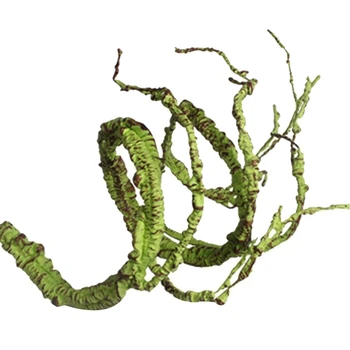 

Flexible Bendable Artificial Tree Vine Jungle Vines Pet Habitat Decor for Lizard Frogs Snakes and More Reptiles-Short Style