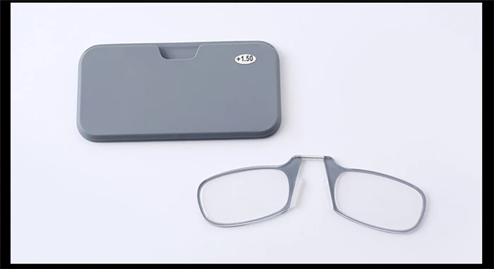 Портативные очки для чтения, мужские и женские очки для чтения с клипсой, очки "мини", клеящаяся для мобильного телефона, чехол+ 1,0 до+ 3,0