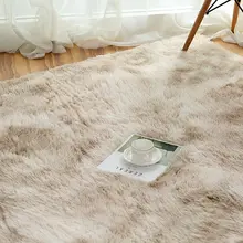 Диван домашние пушистые коврики Коврик противоскользящий лохматый декоративный коврик Пол теплый 160x200 см разноцветный галстук-окрашенный столовая спальня