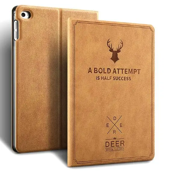 BOHYLOY для Ipad Air 1 2 чехол смарт спящий Стенд PU мультфильм олень чехол для IPad Air 1 Air 2 ударопрочный чехол подставка