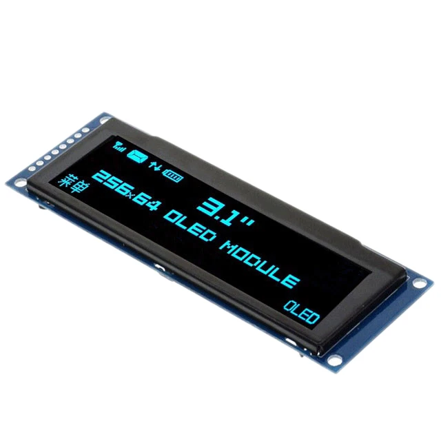 

3.12 inch OLED Display 256X64 25664 Dots Graphic LCD Module Display Screen LCM Screen SSD1322 Controller Support SPI
