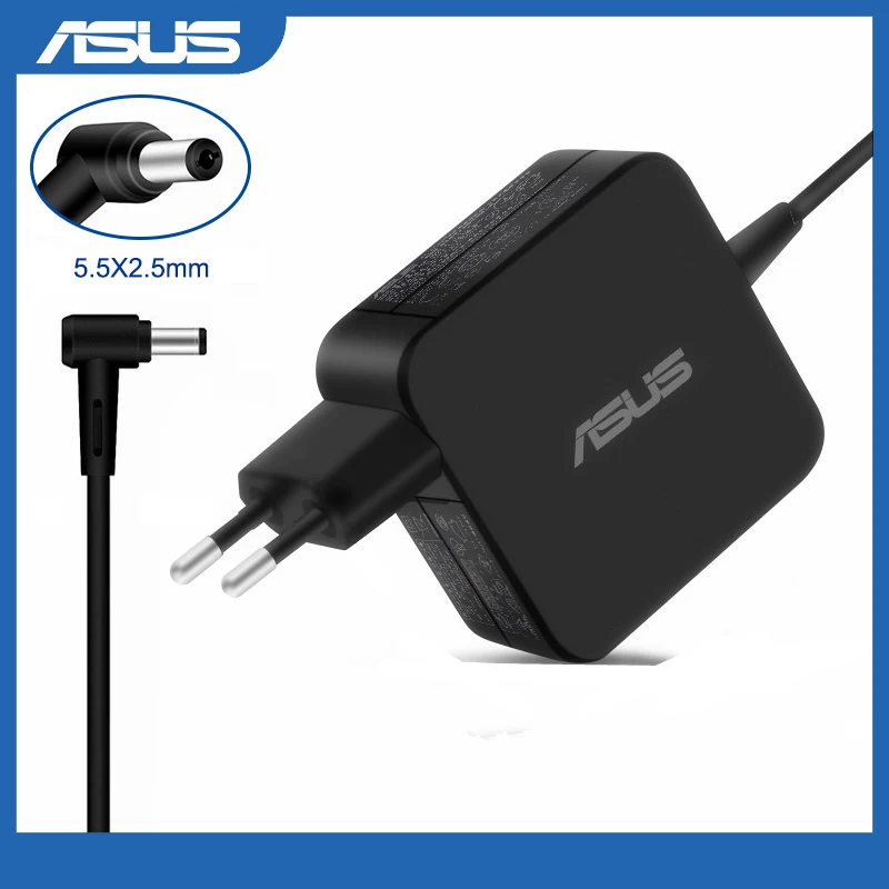 Adaptador de corriente para portátil Asus, cargador de 19V, 2.37A, 45W, 5,5x2,5mm, para ASUS A52F, X450, X450L, X550V, X501LA, X550C, X551CA, X555
