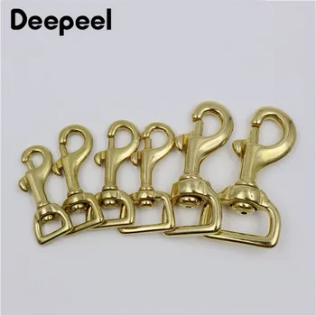 

2pcs Deepeel Metal Buckles Brass Trigger Swivel Lobster Clasps Dog Collar Leash Clip Bags Snap Hook DIY Leather AccessoriesF1-50