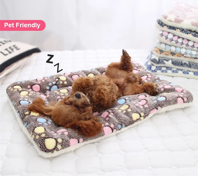 Soft Flannel Dog Bed