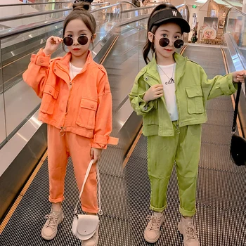 

Casual Baby Girls Sets Floral Print Shirts + Loose Pants 2pcs Cotton Kids Clothes Cute Children Outfits for 6 8 10 12 Years