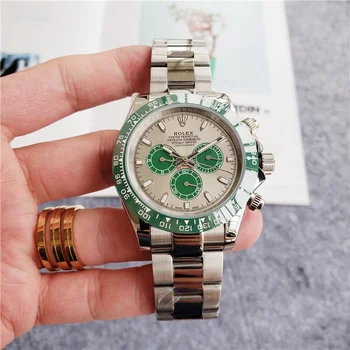 

rolex- Luxury New Men Automatic Mechanical Watches Drive Ceramic Bezel Crystal Sapphire Sport AAA Watch 9618