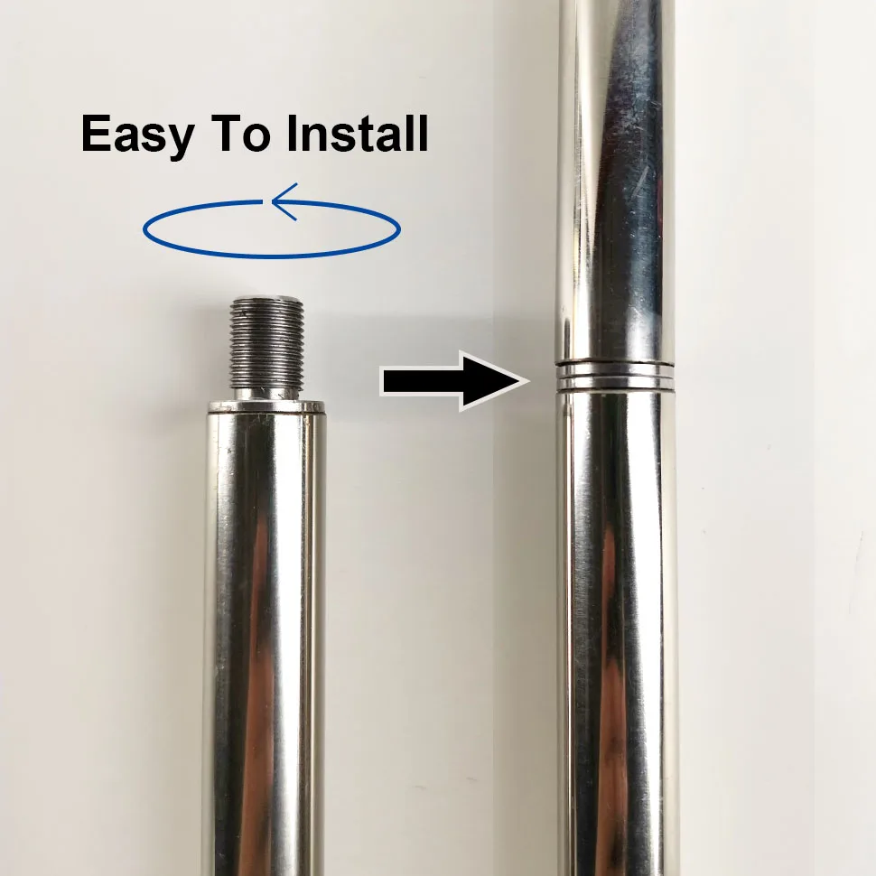 SHANGPEIXUAN Removable Turning Peel 56 Inch Round Pizza Turning Peel Stainless Steel Pizza Paddle Long Tool