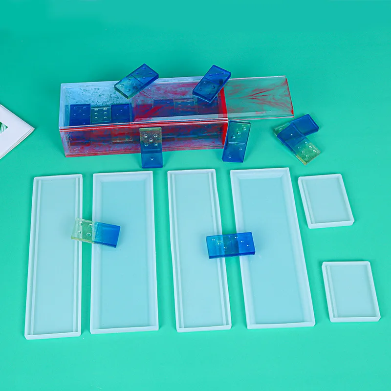 4 Confezioni Stampi Domino E Scatole Del Domino, 92 Cavità Doppio
