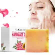 1 шт 100 мл папайя Роза бамбуковый уголь алоэ растение ручной работы эфирное масло мыло для лица Мыло для ванны глубокое очищение уход за кожей