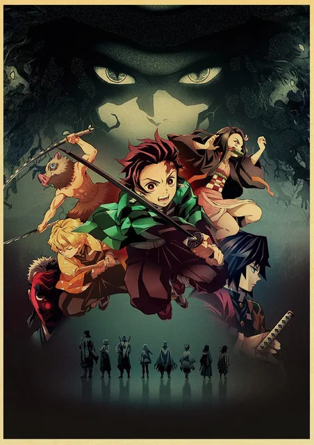Demon-Slayer-Kimetsu-no-Yaiba-Tanjirou-Nezuko-Anime-Poster-Kraft-Paper-Vintage-Posters-Home-Room-Art.jpg_.webp_640x640 (5)