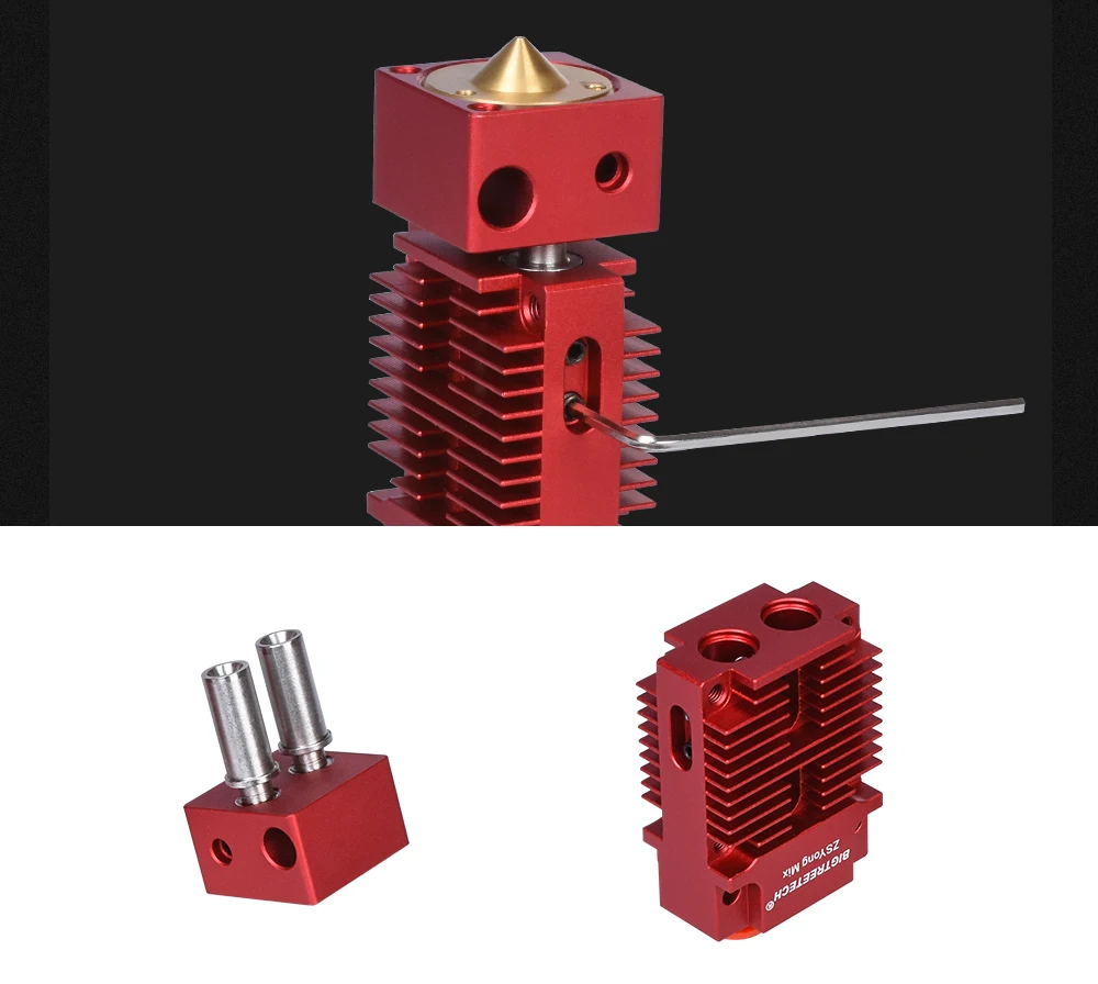 BIGTREETECH смешанные цвета 2 в 1 из Hotend двойной экструдер наборы DIY принт J-head Модернизированный 3d принтер части для Titan экструдер