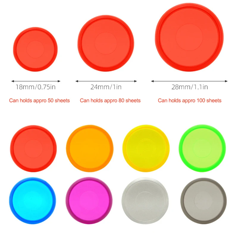 Color Transparent Plastic Sheet Disc-bound Binder Rings Scrapbooking Planner Ring Binder Mushroom Hole Notebook